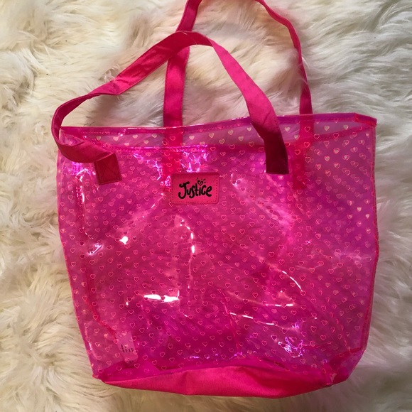 JUSTICE PINK BEACH TOTE - Picture 2 of 2